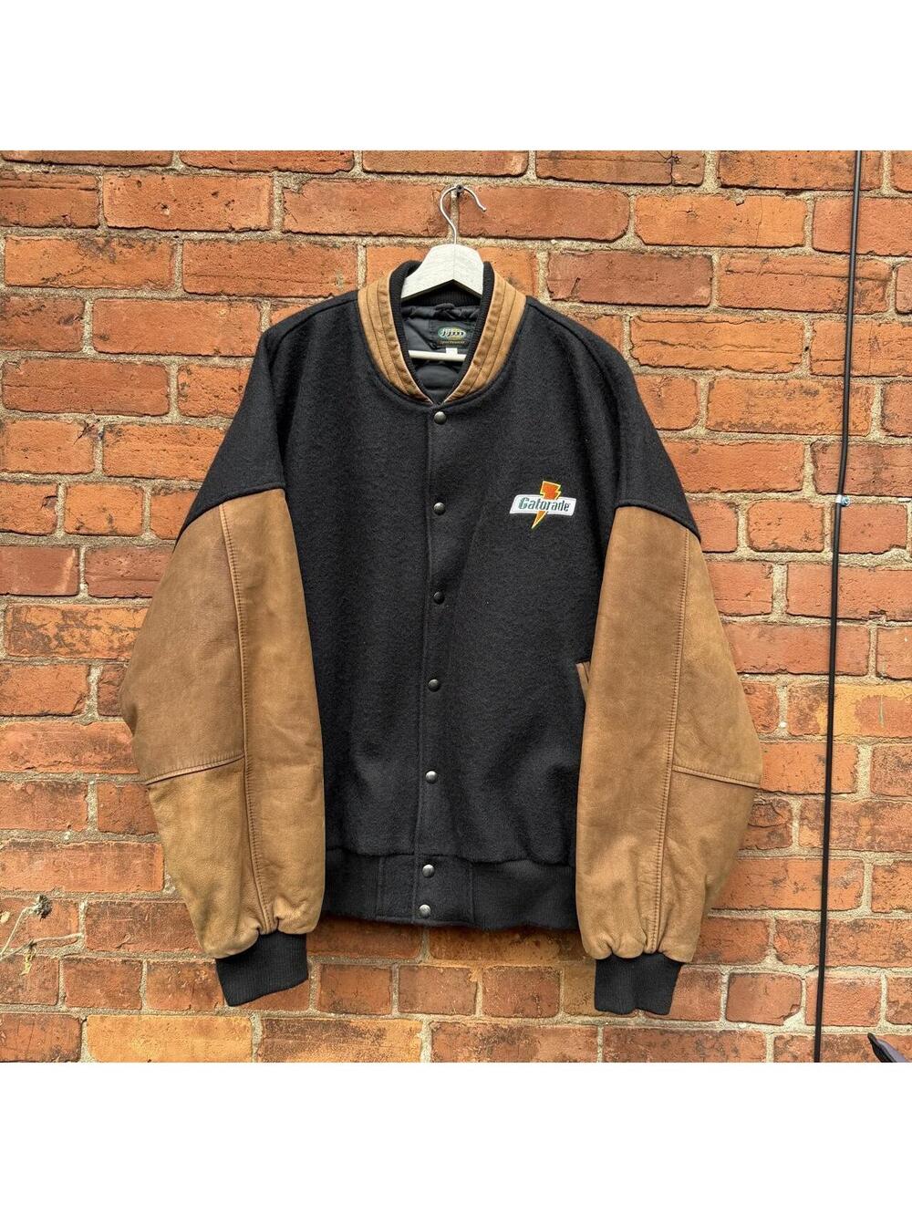 vintage Gatorade wool leather varsity bomber jacket 90s 3XL